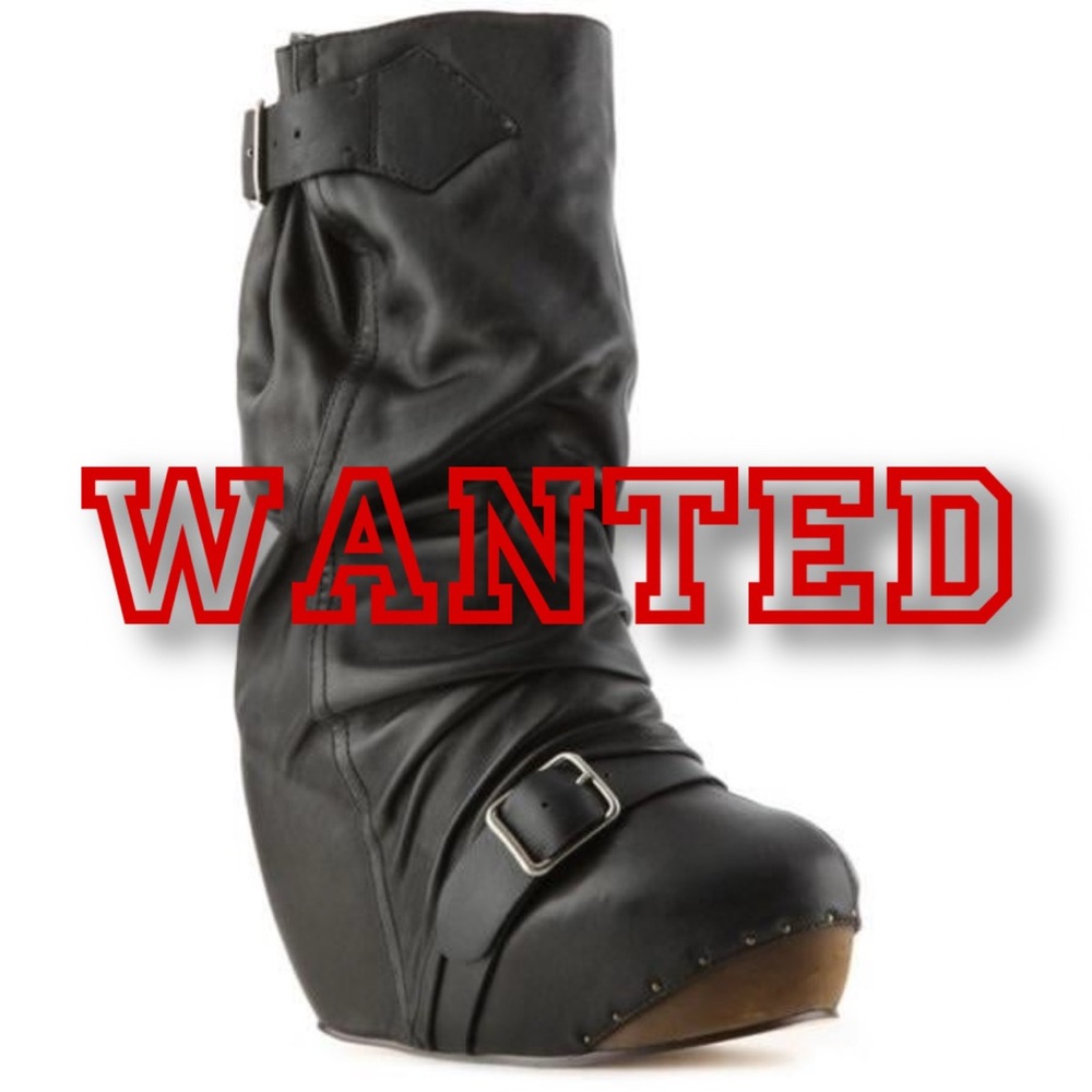 Irregular Choice Longer Lash Boots - SIZE 8 TO 10 US